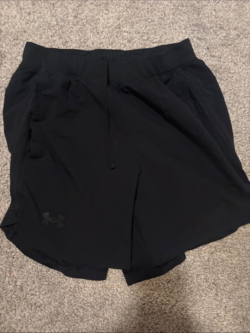 Under Armour Black Women's Training Shorts with Drawstring Waist